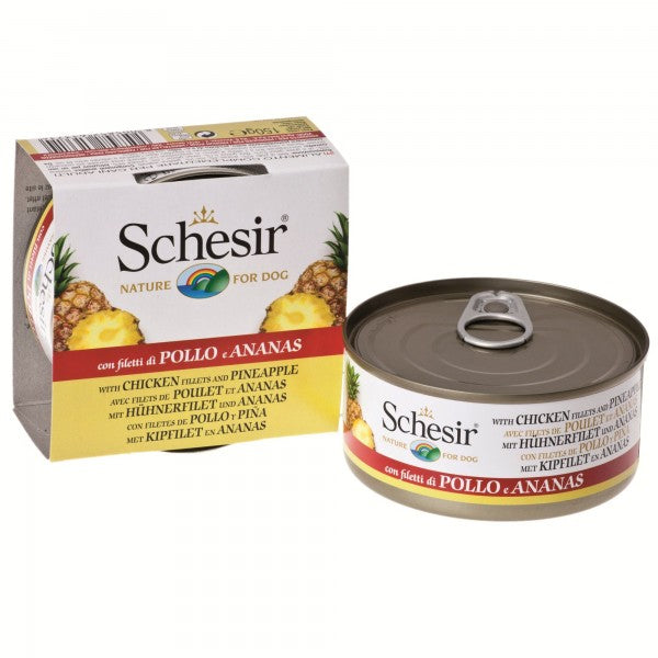 Schesir Cat Conservă Fruit Pui şi Ananas 75g Schesir Cat Conservă Fruit Pui şi Ananas 75g