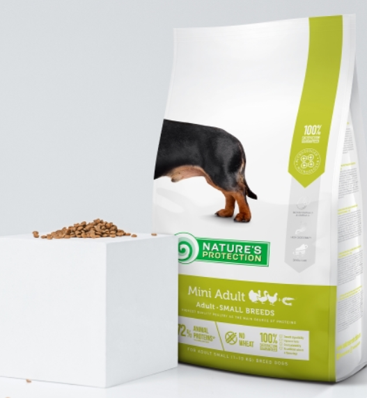 Nature’s Protection Dog Mini Adult – Hrană completă pentru câini adulți de talie mică 7.5 Kg