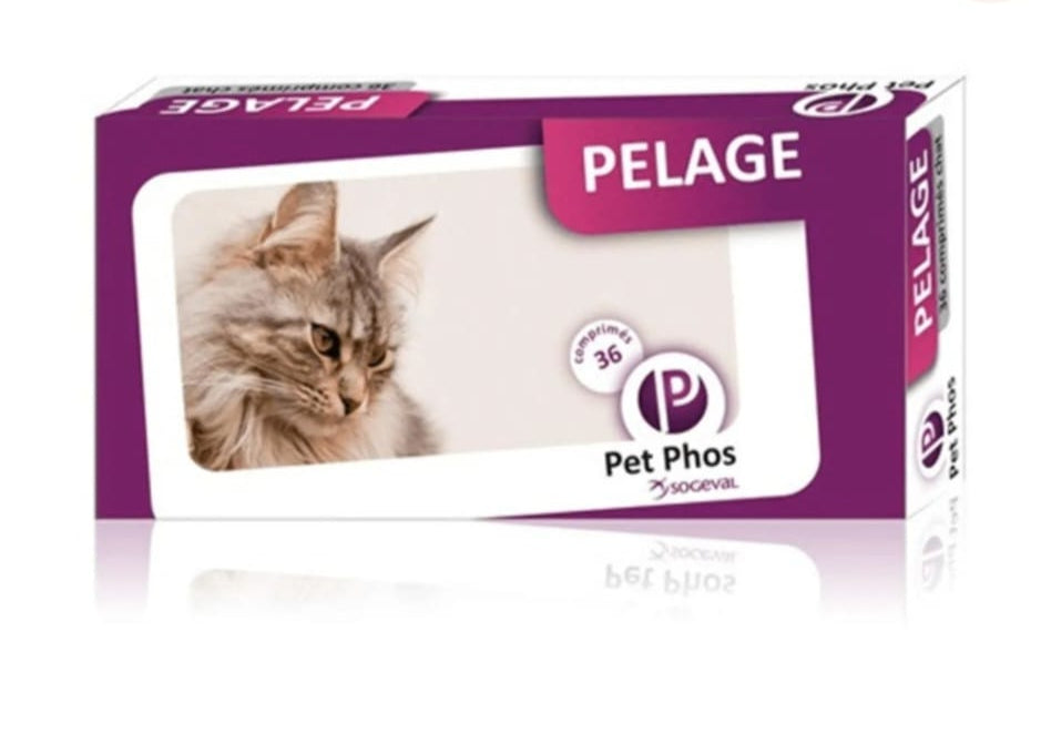 PET PHOS FELIN PELAGE 36 TABLETE