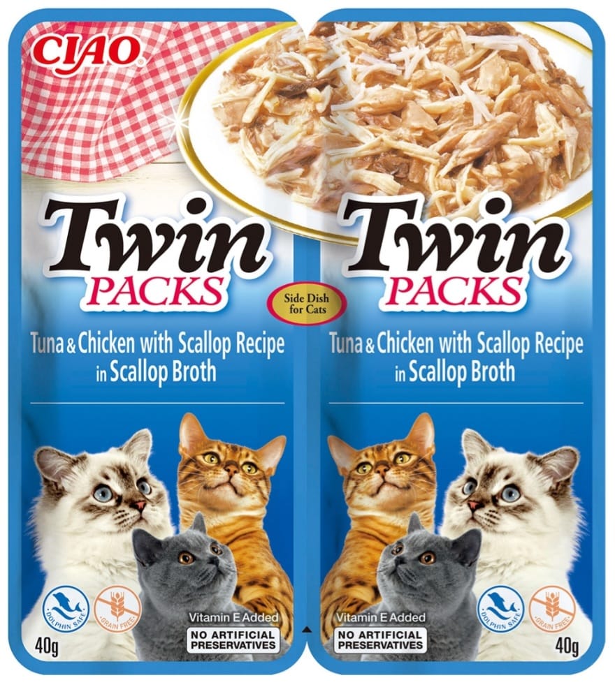 CHURU CAT Reteta de ton si pui in supa de scoici 40gr x 2buc