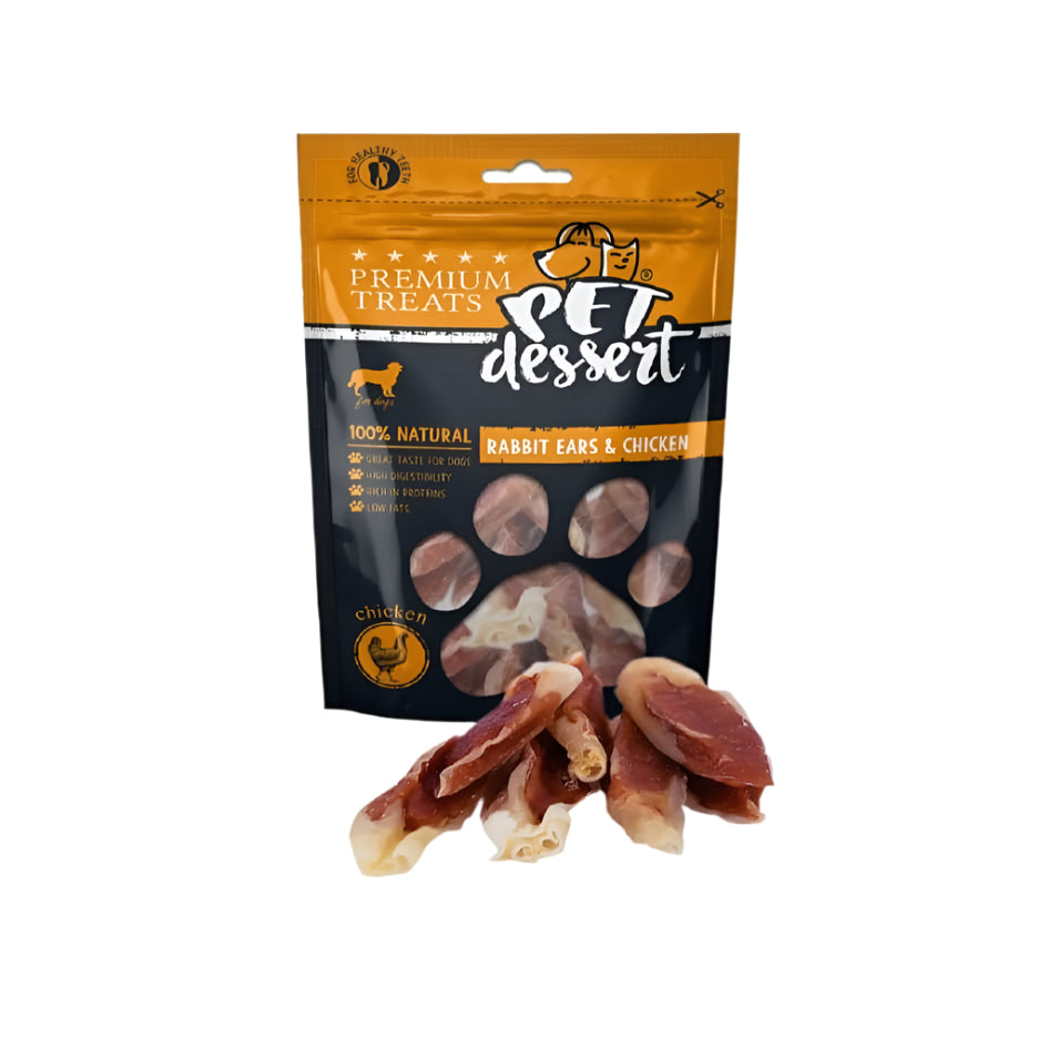PET’S DESSERT Urechi de Iepure si Pui 500g PET’S DESSERT Urechi de Iepure si Pui 500g