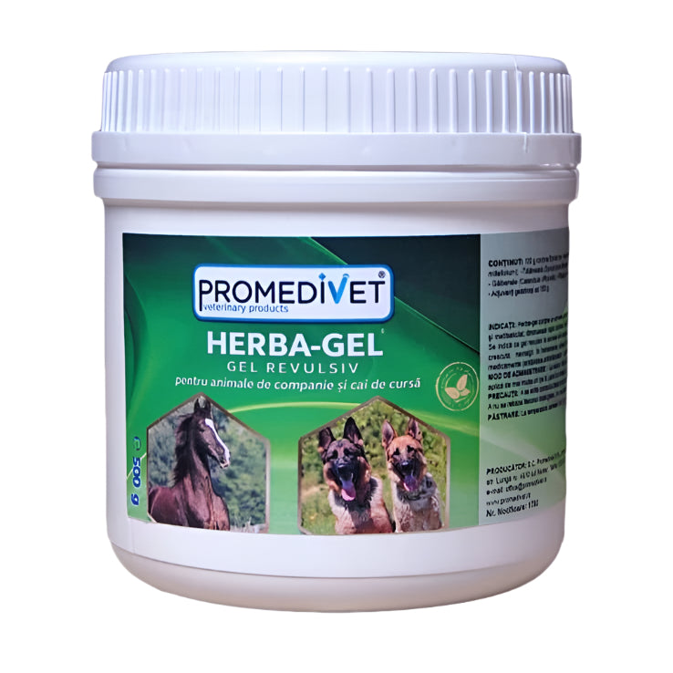 Gel calmant pentru dureri Promedivet Herba Gel 500 gr Gel calmant pentru dureri Promedivet Herba Gel 500 gr