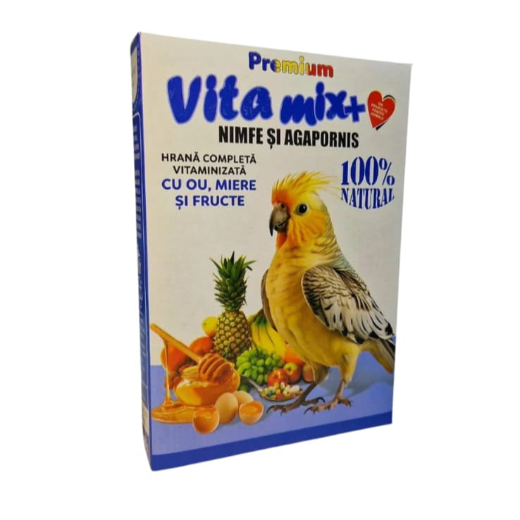 VITAMIX+ HRANA VITAMINIZATA PENTRU NIMFE SI AGAPORNIS 800G