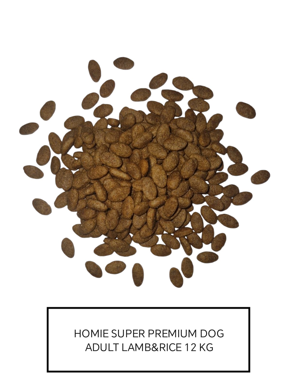Homie Super Premium, Hrana uscata pentru caini adulti, cu continut scazut de cereale, cu Miel & Orez, 12 Kg