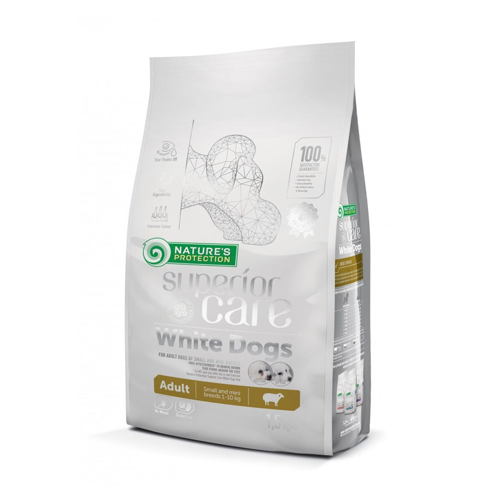 Nature’s Protection Superior Care White Dogs Adult cu Miel – 10 Kg