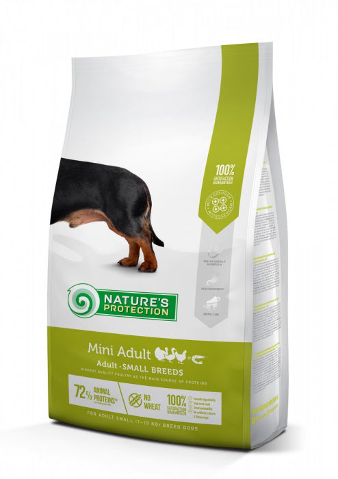 Nature’s Protection Dog Mini Adult – Hrană completă pentru câini adulți de talie mică 7.5 Kg