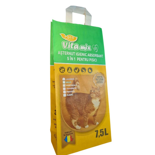 VITAMIX ASTERNUT IGIENIC ABSORBANT 5 IN 1 PENTRU PISICI 7.5L