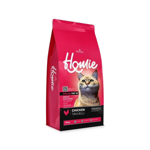 Homie Premium, Hrana uscata pentru pisici adulte, cu Pui, 15 Kg