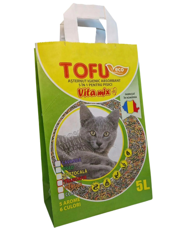 TOFU VITAMIX ASTERNUT IGIENIC ABSORBANT 5 IN 1 PENTRU PISICI 5L