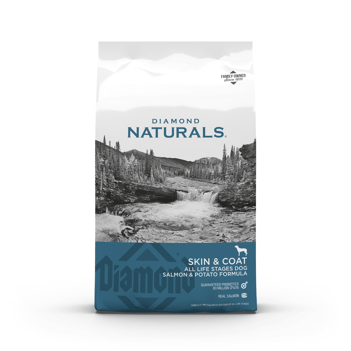 Diamond Naturals Skin & Coat 15kg Hrană Uscată pentru Câini cu Somon