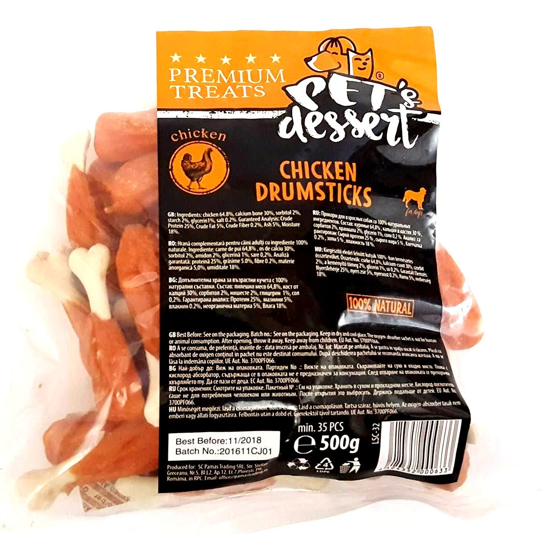 Pet’s Dessert Chicken DrumSticks 500g