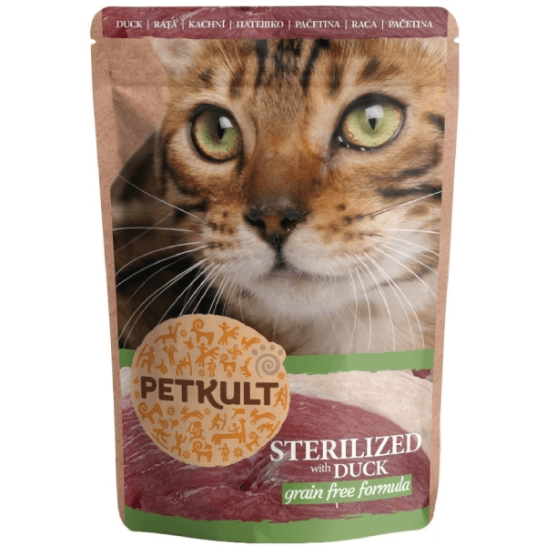 PETKULT CAT STERILIZED RATA PLIC 100g