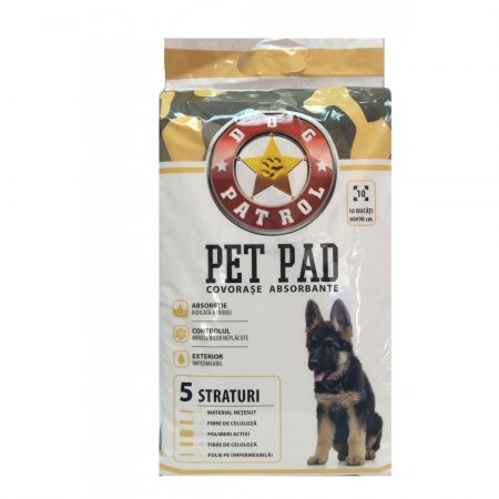 Aşternut Dog Patrol 60×60 10buc/set + Benzi Adezive