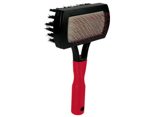 Perie Plastic cu Doua Fete 10×17 cm