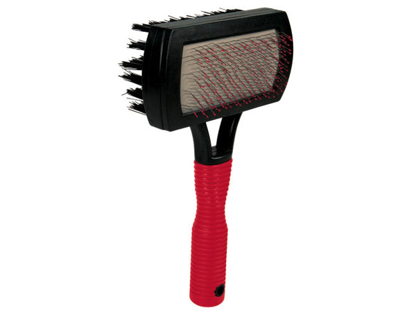 Perie Plastic cu Doua Fete 10×17 cm