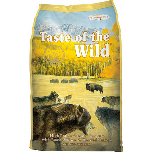 Taste of the Wild High Prairie Canine Formula – Cu carne friptă de bizon și căprioară 2 kg