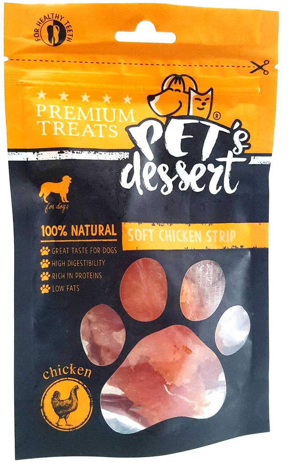 Pet’s Dessert Soft Chicken Strip 80g