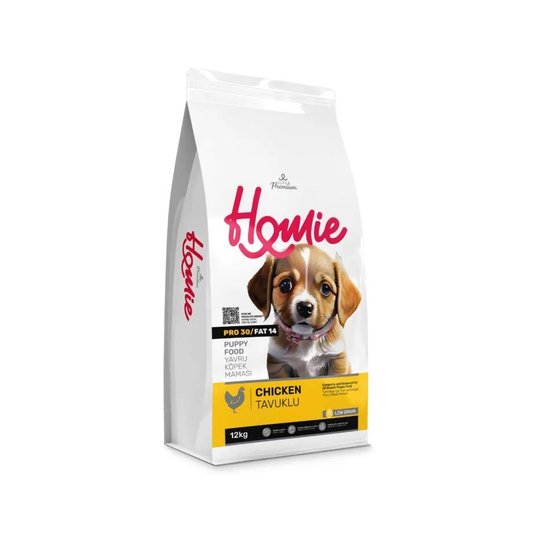 Homie Super Premium,Hrana uscata pentru caini juniori, cu Pui si continut scazut de cereale, 12 Kg