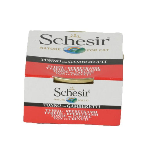 Schesir Cat Conservă cu Ton şi Creveţi 85g