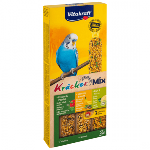 Vitakraft Baton Perusi Trio Ardei/Susan/Fructe 90gr