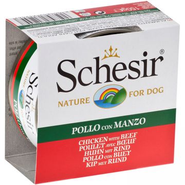 Schesir Dog Pui/Vită 150g