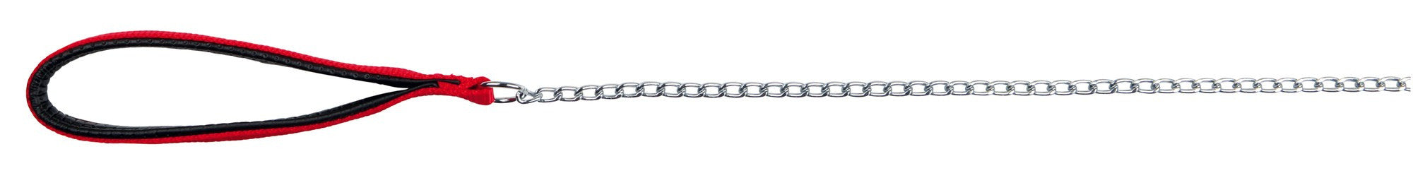 Lesă Lanţ 4mm*100cm/14013+Maner piele