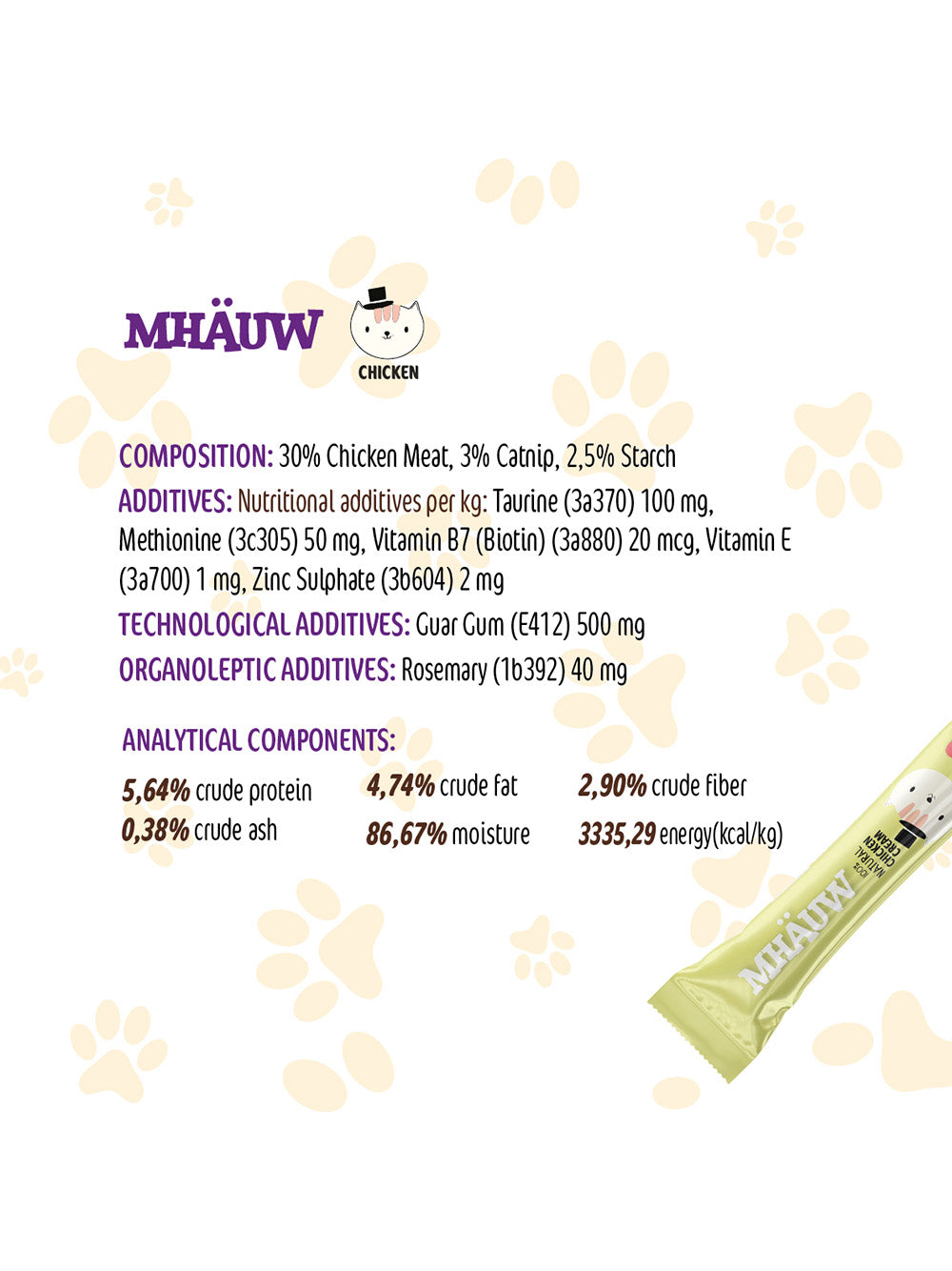 MHAUW STICK MIX 100BUCx15GR