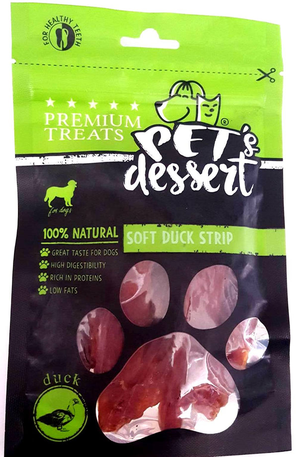 Pet’s Dessert Soft Duck Strip 80g