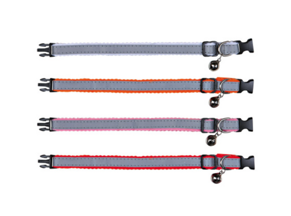 Zgarda Gri Reflectorizant cu Clopotel