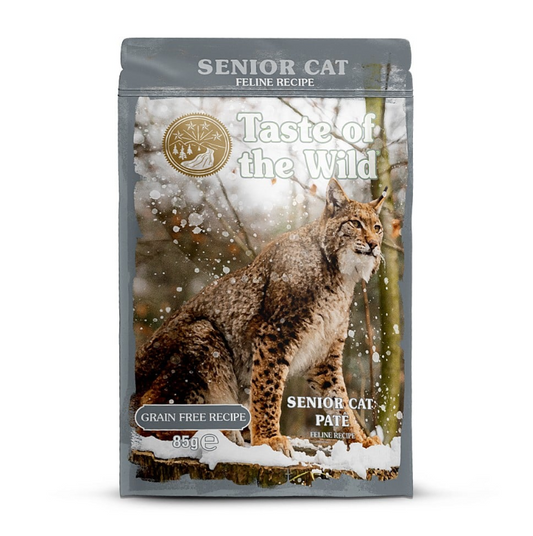 Taste of the Wild Cat Pouch Senior cu Pui Pate 85 Gr
