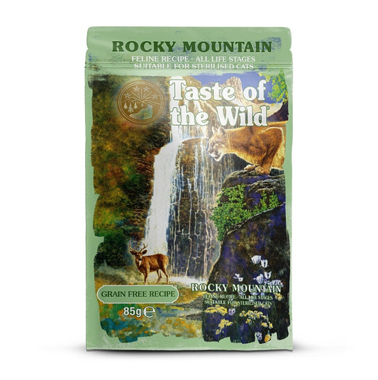 Taste of the Wild Cat Pouch All Life Stages Rocky Mountain Bucatele de Pui in Sos 85 Gr