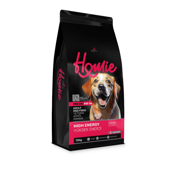 Homie Special ,Hrana uscata pentru caini adulti cu energie ridicata si continut scazut de cereale, 12 Kg