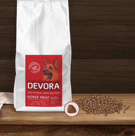 Hrana uscată pentru câini Devora Grain Free cu Cal – 7.5 kg