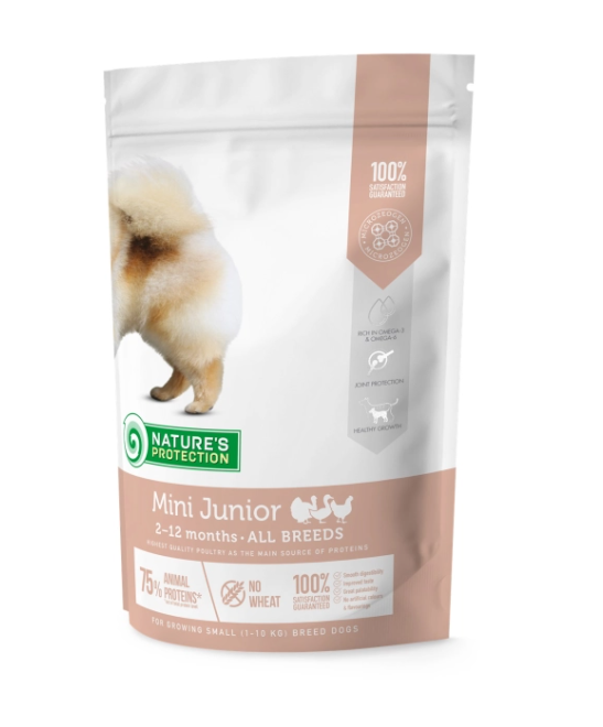 Nature’s Protection Mini Junior cu Pui – 7,5 Kg