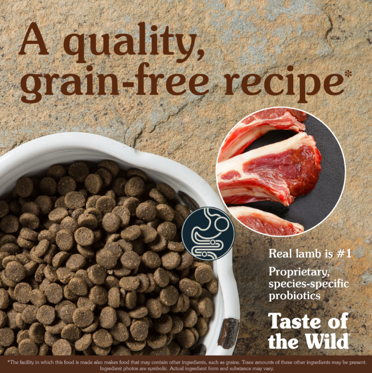 Taste of the Wild Sierra Mountain Canine Formula – Cu carne friptă de miel 2 Kg