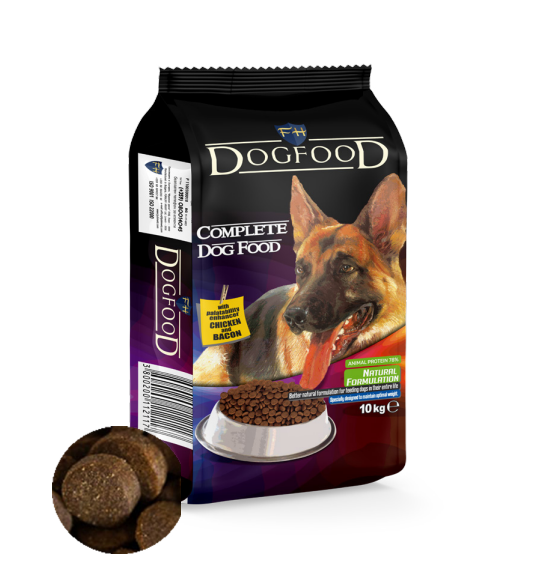 Ljubimetz Dog Pui și Bacon 10Kg – Hrană uscată completă și echilibrată pentru câini adulți