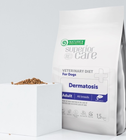 Nature’s Protection Superior Care Veterinary Diet Dermatosis cu Somon 10KG