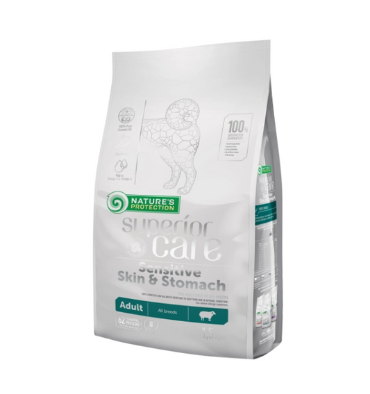 Nature’s Protection Superior Care Adult cu Miel – Hrană completă pentru câini adulți 10KG
