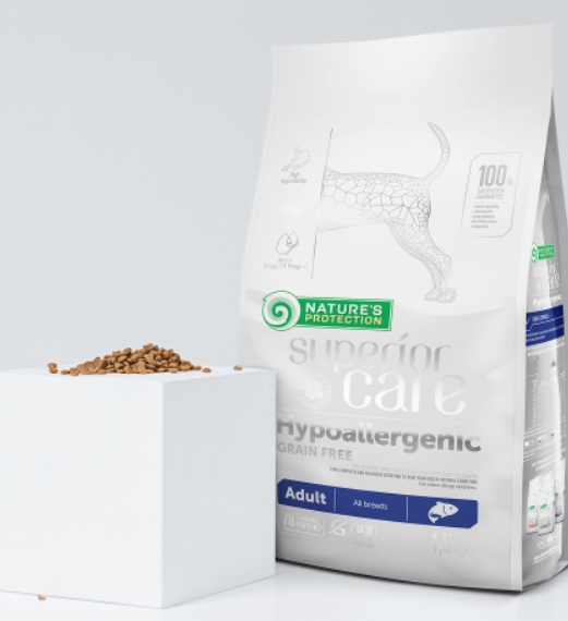 Nature's Protection Superior Care Hipoalergenic Fără Cereale cu Somon  10KG