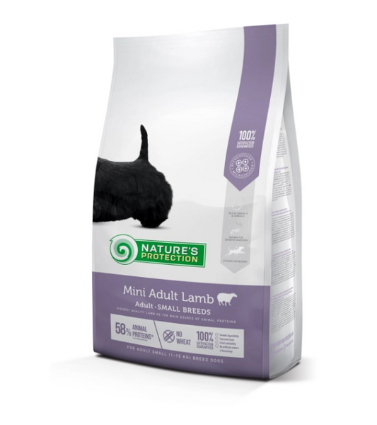 Nature's Protection Mini Adult – Hrană uscată Super Premium pentru câini de talie mică 1.5KG