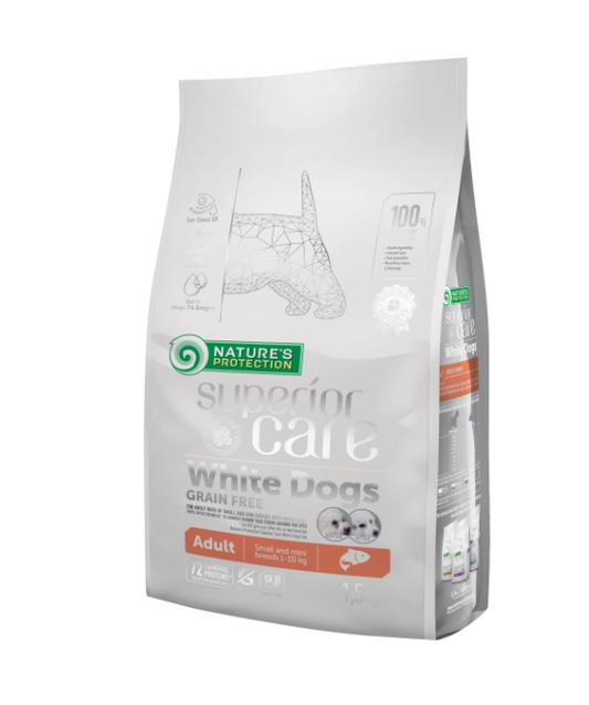Nature’s Protection Superior Care Mini Adult Grain Free – cu somon norvegian 1.5KG