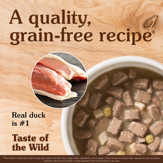 Taste Of The Wild Wetlands - Hrană umedă completă, fără cereale, pentru câini de toate taliile și vârstele 390g