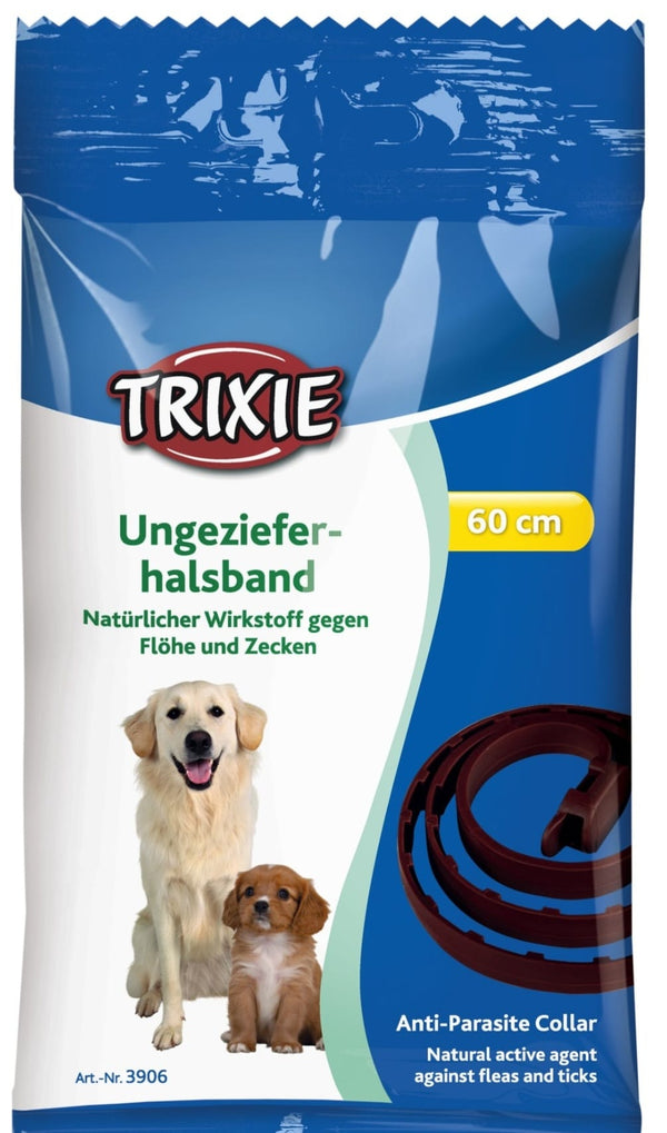 TRIXIE ZGARDA ANTIPARAZITARA NATURE CAINE 60CM