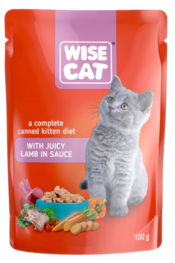 WISE CAT KITTEN PLIC MIEL IN SOS 100G