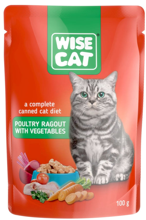 WISE CAT PLIC TOCANA PASARE SI LEGUME 100G