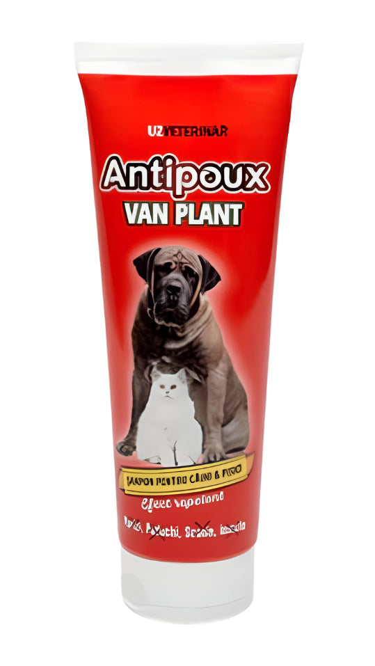 SAMPON ANTIPOUX VAN PLANT PENTRU CAINI SI PISICI 250 ML