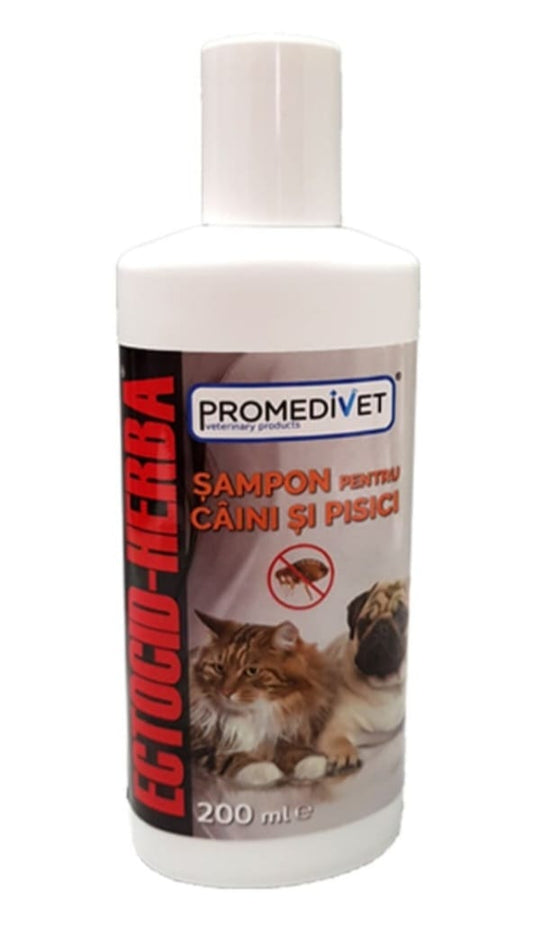 SAMPON ANTIPARAZITAR ECTOCID HERBA PENTRU CAINI SI PISICI 200ML