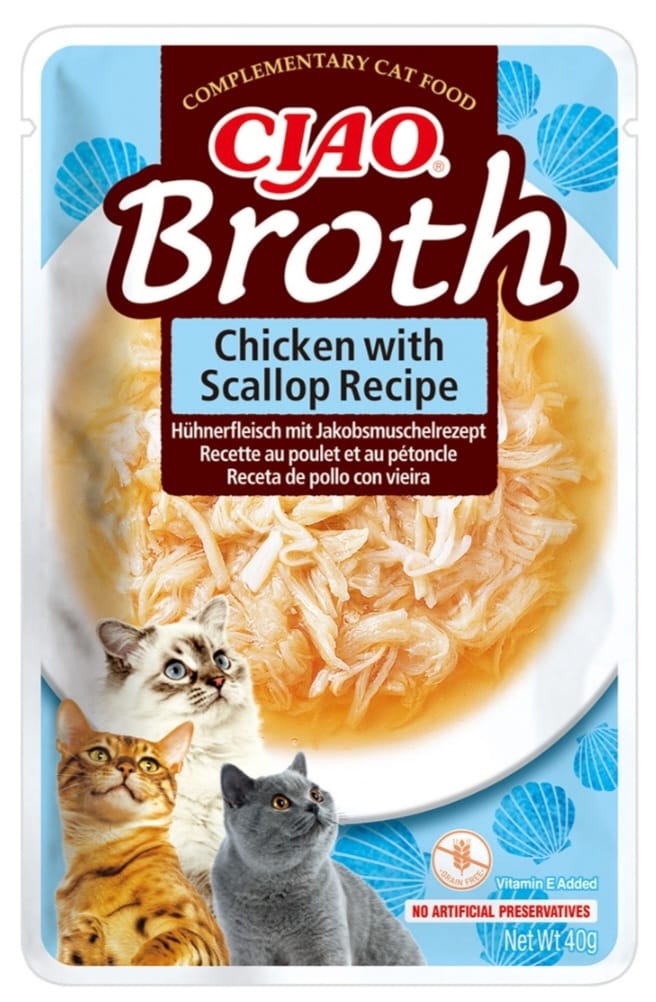 CHURU CAT SUPA PUI SI SCOICI  40g