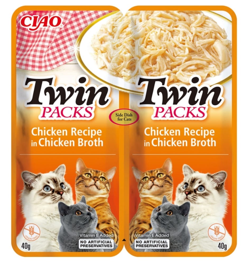 CHURU CAT TWIN Reteta de pui in supa de pui 40g x 2buc