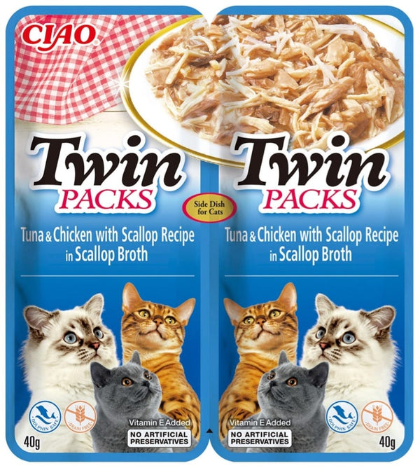 CHURU CAT Reteta de ton si pui in supa de scoici 40gr x 2buc